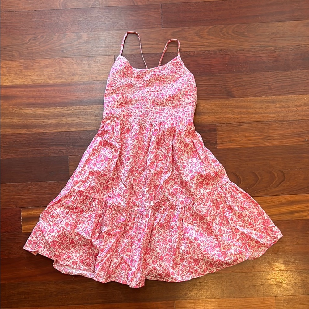 Pink Floral Mini Dress